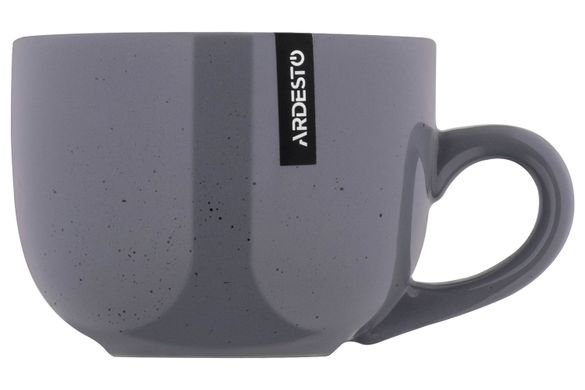 Чашка Ardesto Bagheria, 480 мл, Grey, кераміка AR2648GREY фото