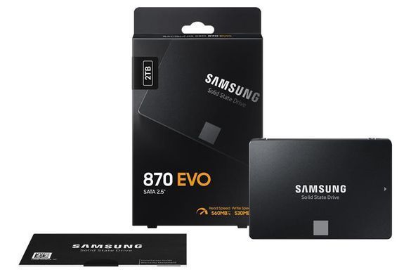 Samsung Накопитель SSD 2.5" 2TB SATA 870EVO MZ-77E2T0BW фото