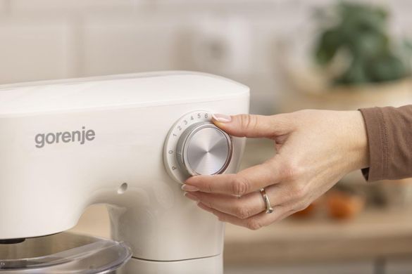 Gorenje Кухонна машина Gorenje 800Вт, чаша-метал, корпус-пластик, насадок-3, білий MMC800WS фото