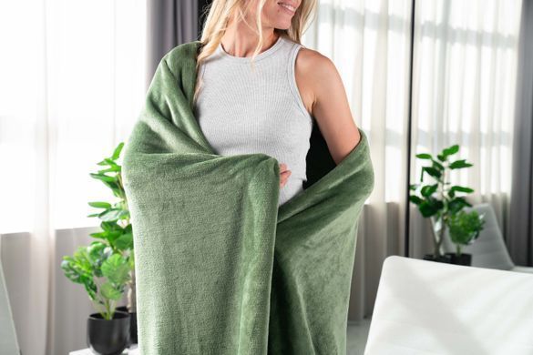 ARDESTO Плед Flannel, 160х200см, зеленый, 100% полиэстер