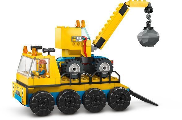 LEGO Конструктор City Будівельна вантажівка й кулястий кран-таран 60391 фото