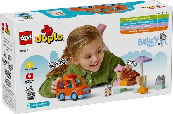 LEGO Конструктор LEGO DUPLO Bluey Подорож із морозивом із Блуї 10458 фото