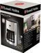 Russell Hobbs Кофеварка капельная Luna Stone, 1.5л, молотый, LED-дисплей, подогрев чашек, черно-серебристый 6 - магазин Coolbaba Toys