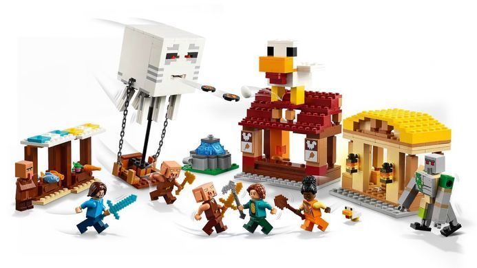 LEGO Конструктор Minecraft Напад на село з повітряною кулею Ґаст 21273 фото