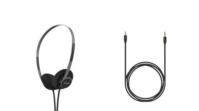 Koss Koss KPH40 Utility On-Ear Headphones, 3.5 mini-jack, 1.2m, Gray 197451.102 фото