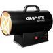 Graphite Тепловая пушка газовая, аккумуляторная 18В, 30кВт, 200м кв., 500м куб/ч, IP24, чёрный 8 - магазин Coolbaba Toys