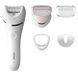 Philips Эпилятор 8000 series дисковый, аккумуляторный, пинцет.-32, влаж.+сух., с подсветкой, насадок-4, белый 4 - магазин Coolbaba Toys