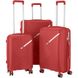 Набір пластикових валіз 2E, SIGMA,(L+M+S), 4 колеса, червоний 1 - магазин Coolbaba Toys