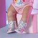 Обувь для куклы BABY BORN - СЕРЕБРИСТЫЕ КРОССОВКИ 3 - магазин Coolbaba Toys