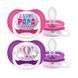 AVENT ПУСТУШКА ULTRA AIR 6-18МІС, ОРТОДОНТИЧНА, 2ШТ, I LOVE ДЛЯ ДІВЧАТ 1 - магазин Coolbaba Toys