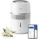 Philips Зволожувач повітря Philips традиційне зволоження, 44м2, 3.5л, 300мл/г, електр. кер-ння, дисплей. сенсор, білий