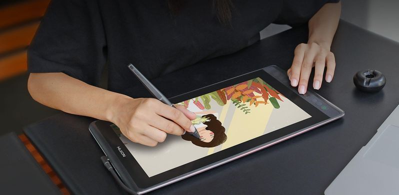 Huion Графический монитор 13,3" Kamvas Pro 13, USB-C,черный GT-133 фото