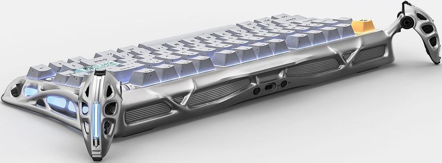 GravaStar Клавиатура механическая GravaStar Mercury K1 Pro 80keys, GravaStar x Kailh Speedy Mint, EN/UKR, BT/WL/USB, сірий GSK1PRO_GRY фото