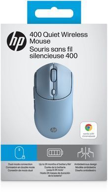 HP Миша HP 400 Quiet, WL/BT, блакитний AZ7B4AA фото