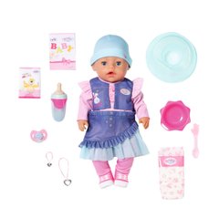 Лялька BABY BORN серії "Ніжні обійми" - ЧАРІВНА ДІВЧИНКА У ДЖИНСОВОМУ ВБРАННІ (43 cm, з аксес.) - купити в інтернет-магазині Coolbaba Toys