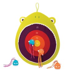 Розвиваюча гра - ГОЛОДНА ЖАБКА (1 мішень, 4 м'ячики-мушки) - купити в інтернет-магазині Coolbaba Toys
