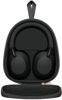 Sony Наушники Over-ear WH-1000XM5 BT 5.2, ANC, Hi-Res, AAC, LDAC, Wireless, Mic, Черный WH1000XM5B.CE7 фото