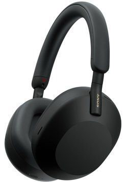 Sony Навушники Over-ear WH-1000XM5 BT 5.2, ANC, Hi-Res, AAC, LDAC, Wireless, Mic, Чорний WH1000XM5B.CE7 фото