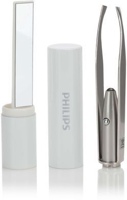 Philips Епілятор Beauty Set Series 9000 дисковий, акумуляторний , пінцет.-32, волог.+сух., насадок-8, футляр, пінцет, тример, білий BRE740/90 фото