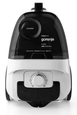 Gorenje container VC, 800W, dust cont-3.3L, HEPA, telescopic, white VC2201G4AEW фото