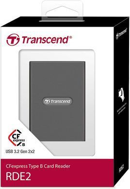 Transcend Кардрідер USB 3.2 Type-C > CFexpress Type B Сірий TS-RDE2 фото