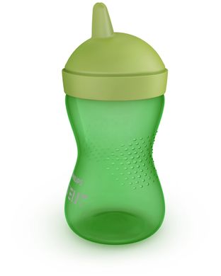 Чашка-непроливайка, з твердим носиком, зелена, 18міс+, 300 мл SCF804/03 фото