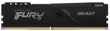 Kingston Пам'ять ПК DDR4 16GB KIT (8GBx2) 3600 FURY Beast KF436C17BBK2/16 фото