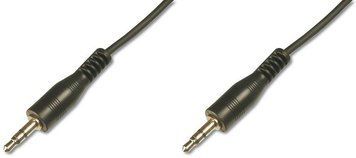 Digitus Audio connection stereo 3.5mm M/M 2.5m black AK-510100-025-S фото