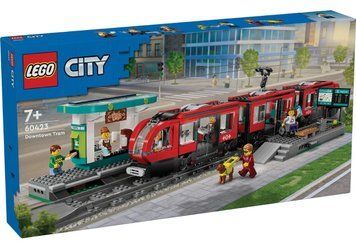 LEGO Конструктор Трамвай і вокзал у центрі міста 60423 фото