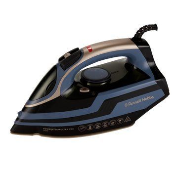Russell Hobbs Russell Hobbs steamer, 3100W, steam boost -210g, vert. steaming, inox soleplate, black-blue 28630-56 фото