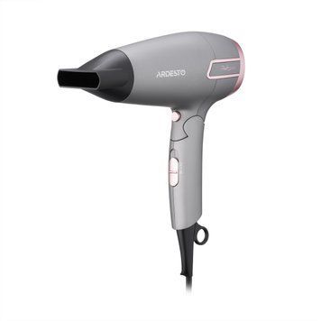 ARDESTO Фен Pink Touch, 2000Вт, 2 швидкості, 2 темп.режими, складана ручка, сірий+рожевий HD-R350PT фото