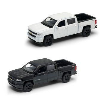 Автомодель - CHEVROLET SILVERADO 2017 (перламутрово-белый, черный) 250381W фото