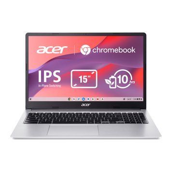 Acer Ноутбук Chromebook CB315-4HT 15" FHD IPS Touch, Intel C N4500, 8GB, F128GB, UMA, ChromeOS, сріблястий NX.KBAEU.001 фото