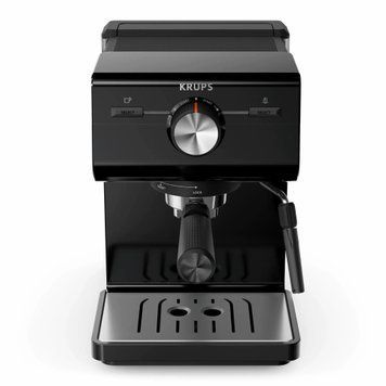 Krups Кавоварка ріжкова Authentic C50 2л, мелена, ручний капучинатор, 15 бар, чорний XP381810 фото
