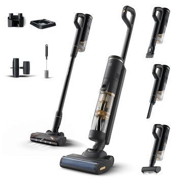 Philips Пылесос беспроводный AquaTrio, влажная уборка, конт пыль -0.42л, автон. раб. до 25мин, PowerCyclone Aqua, турборежим, черный XW7264/10 фото