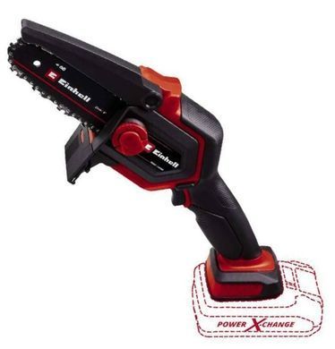 Einhell Пила цепная аккумуляторная GE-PS 18/15 Li BL-Solo, PXC 18В, бесщеточная, шина 158 мм, рез 125 мм, 4.8 м/с, 1.1 кг (без АКБ и ЗУ) 4600040 фото