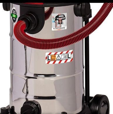 Einhell Пылесос профессиональный TE-VC 2340 SACL, 1500Вт, 225мБар, контейнер 40л, розетка, класс L, 10.1кг 2342470 фото