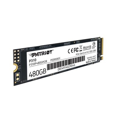 Patriot Накопитель SSD M.2 480GB Patriot PCIe 3.0 P310 P310P480GM28 фото