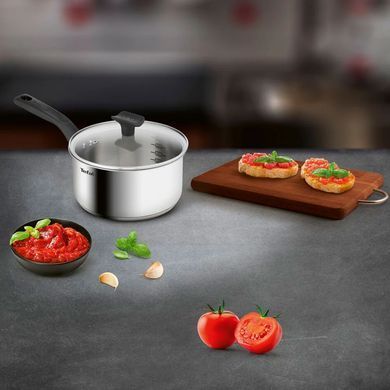 Tefal Набір посуду Delicious, 6 предметів, нержавіюча сталь, бакеліт, скло B925S655 фото