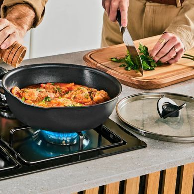 Tefal Tefal Multi Pan, Expertise, with lid, 24cm, aluminum, bakelite, glass, black G3218402 фото