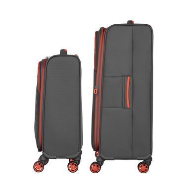 2E Набір валіз 2E, Trek, (M+S), TSA, 4 колеса, + 2 рюкзаки Cabin (2E-BPET-CABIN-BK), поліестр, сірий 2E-SPE-TREK-SET4-GR фото