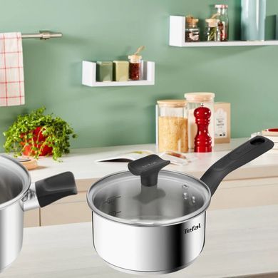 Tefal Набір посуду Delicious, 6 предметів, нержавіюча сталь, бакеліт, скло B925S655 фото