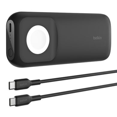 Акумулятор портативний літій-іонний Power Bank Belkin 10000мА·год 20Вт Apple Watch Black BPD005BTBK фото