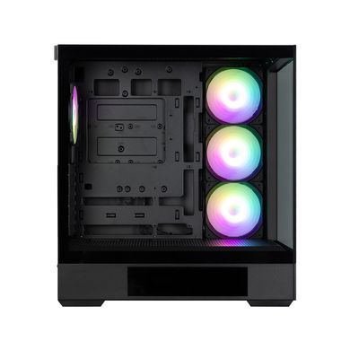 Zalman Корпус P40 DS без БП, 2xUSB3.0, 1x Type C, 3x120мм ARGB Reverse, 1x120мм ARGB, VGA 420мм, LCS ready, TG Side/Front Panel, Display, ATX, чёрный P40DSBLACK фото