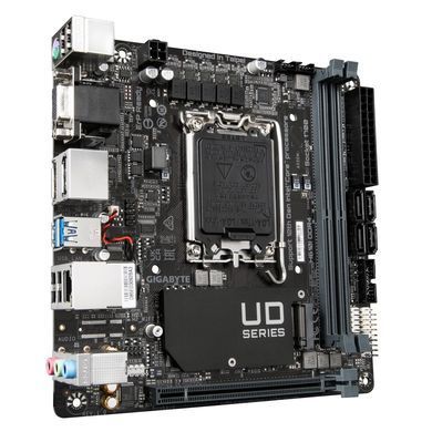 Gigabyte Материнская плата H610I s1700 H610 2xDDR5 M.2 HDMI D-Sub ATX H610I фото