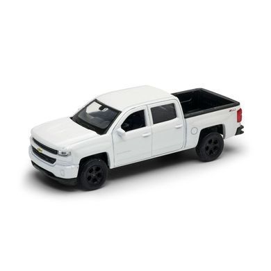 Автомодель - CHEVROLET SILVERADO 2017 (перламутрово-белый, черный) 250381W фото