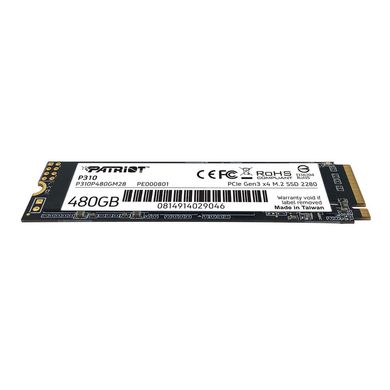 Patriot Накопитель SSD M.2 480GB Patriot PCIe 3.0 P310 P310P480GM28 фото