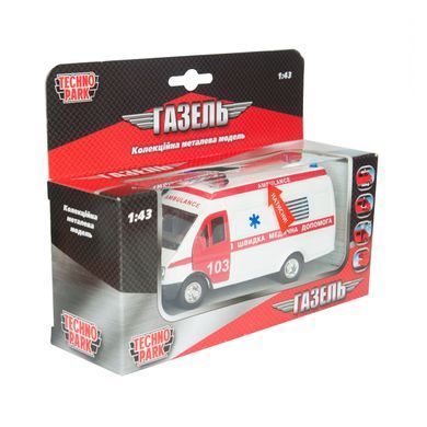 Автомодель - ГАЗЕЛЬ РЕАНИМАЦИЯ (свет, озвуч. укр.яз.) CT-1276-1U фото