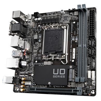 Gigabyte Материнская плата H610I s1700 H610 2xDDR5 M.2 HDMI D-Sub ATX H610I фото