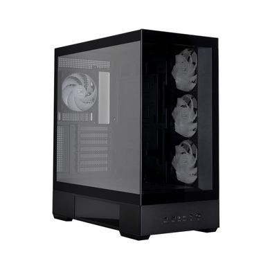 Zalman Корпус P40 DS без БП, 2xUSB3.0, 1x Type C, 3x120мм ARGB Reverse, 1x120мм ARGB, VGA 420мм, LCS ready, TG Side/Front Panel, Display, ATX, чёрный P40DSBLACK фото